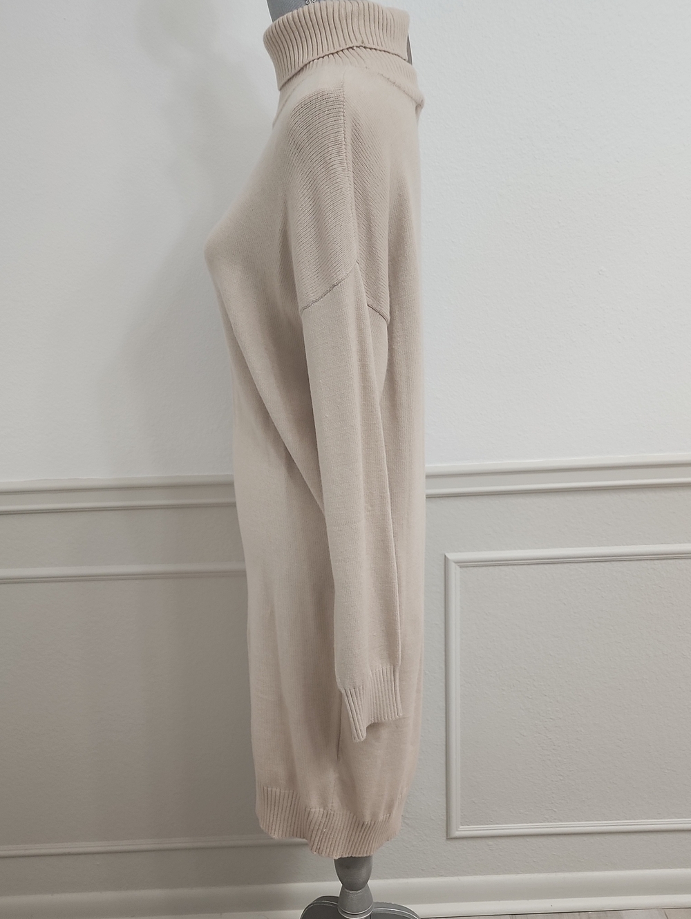 Forever 21 NWT Cozy Ribbed Turtleneck Sweater Dress Size 0X - Picture 5 of 9